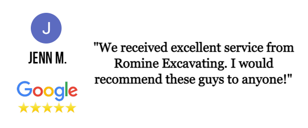 Jenn M's positive 5 Star Google review for Romine Excavating & Septic based out of Hope, Indiana
