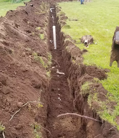 Romine Excavating & Septic of Hope, Indiana offers Trenching Services to help you dig as deep as you need to install or service electrical and plumbing lines!