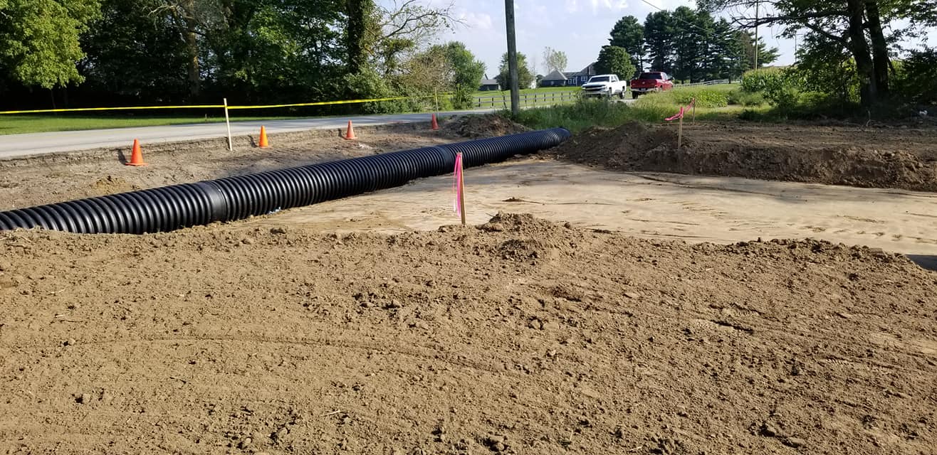 Successful projects completed by Romine Excavating & Septic based <li>out of Hope, Indiana